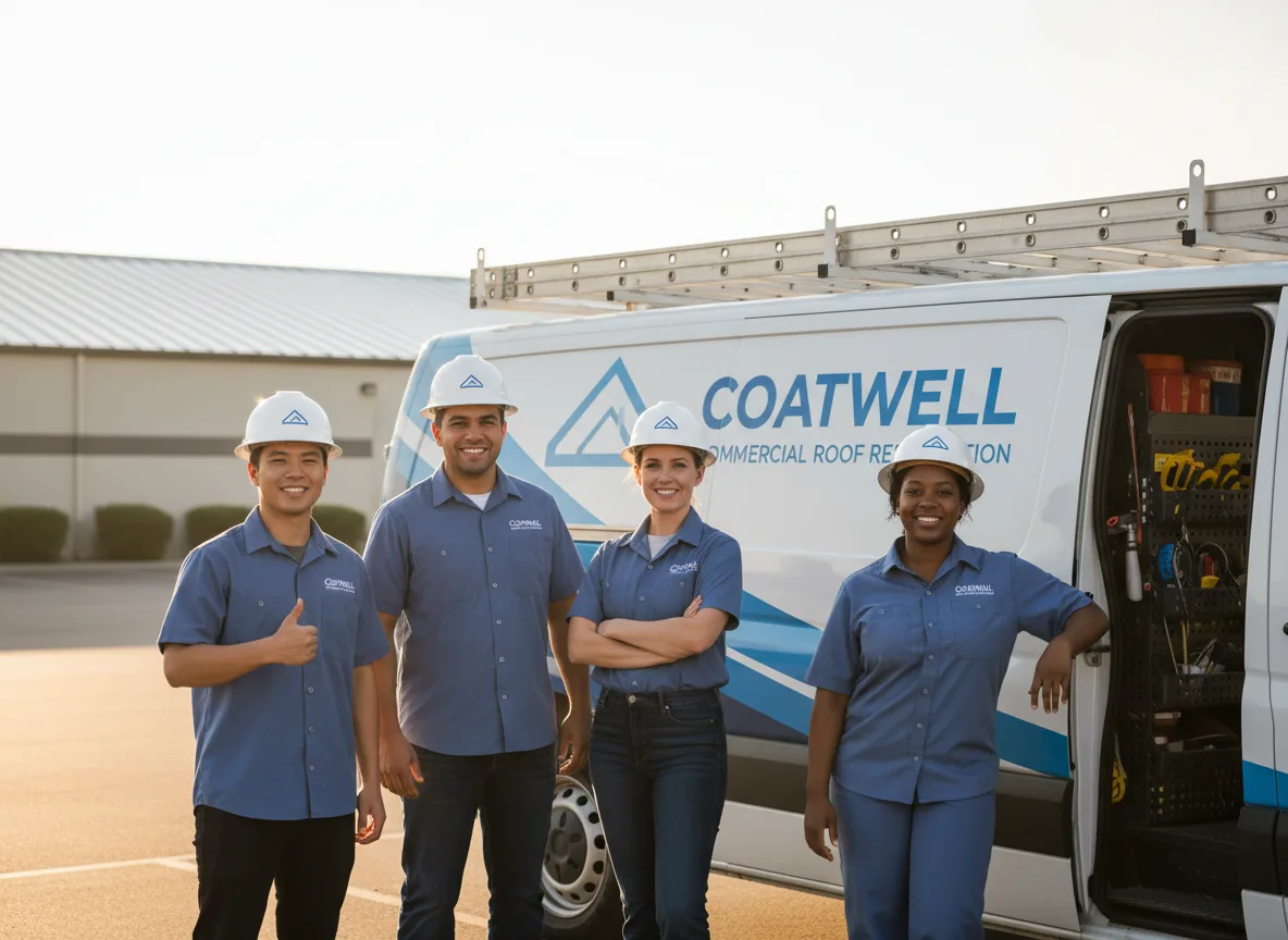 Commercial roof coating company in Clyde, KS