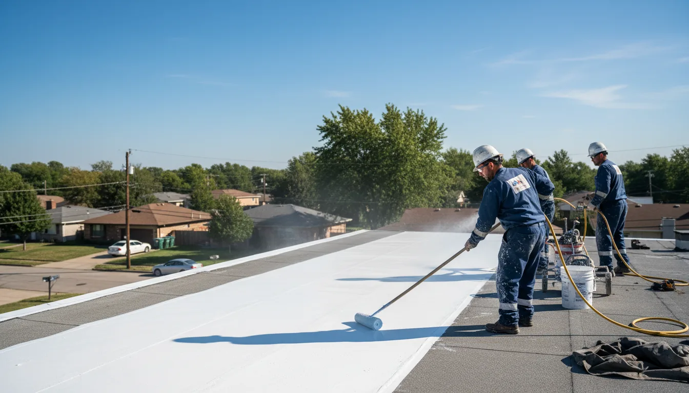 Commercial roof coating in Clyde, KS near me